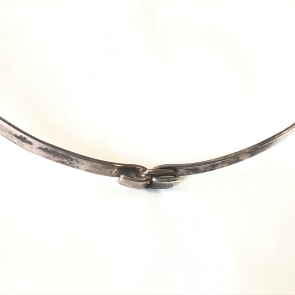 Silpada Sterling Silver Cutout Disk Pendant Collar Necklace 16" Long - Picture 4 of 6